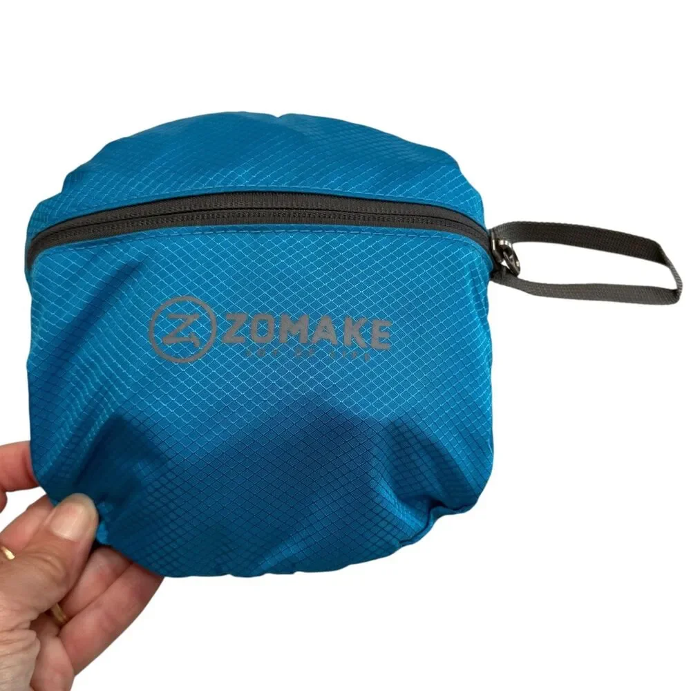 ZOMAKE Packable Backpack Lightweight Foldable Daypack Travel Hiking Aqua Blue